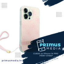 GUESS zaštita za APPLE iPHONE 14 PRO (PRINT STRAP)