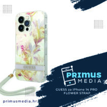 GUESS zaštita GUOHCP14XHFLSU APPLE iPHONE 14 PRO (PURPLE FLOWER STRAP)