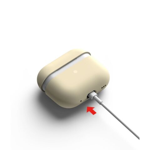 RINGKE SILICONE zaštita za APPLE AIRPODS PRO 1 / 2 (CREAM) - Slika 2