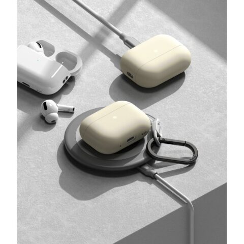 RINGKE SILICONE zaštita za APPLE AIRPODS PRO 1 / 2 (CREAM) - Slika 11