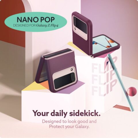 11 CASEOLOGY NANO POP zaštita za Samsung GALAXY Z FLIP 4 (BURGUNDY BEAN) - Slika 12