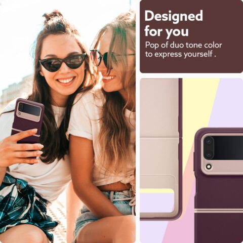 12 CASEOLOGY NANO POP zaštita za Samsung GALAXY Z FLIP 4 (BURGUNDY BEAN) - Slika 13