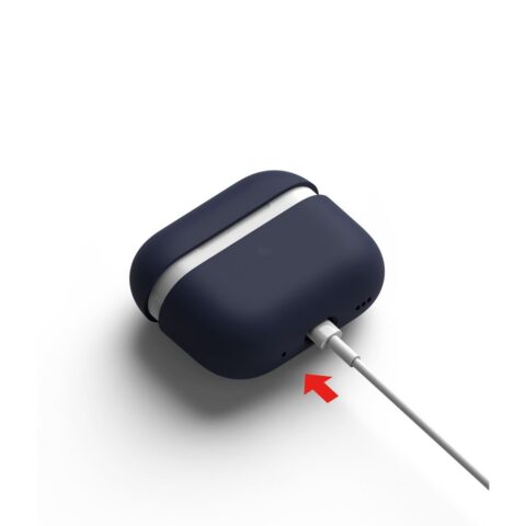 2 RINGKE SILICONE zaštita za APPLE AIRPODS PRO 1 / 2 (MIDNIGHT BLUE) - Slika 3