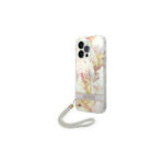 GUESS zaštita GUOHCP14XHFLSU APPLE iPHONE 14 PRO (PURPLE FLOWER STRAP) - Slika 2