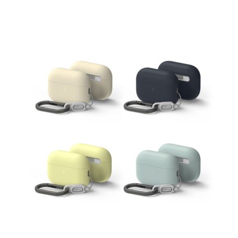 3 RINGKE SILICONE zaštita za APPLE AIRPODS PRO 1 / 2 (MIDNIGHT BLUE) - Slika 4