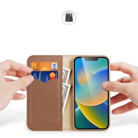 DUX DUCIS HIVO kožna torbica za iPHONE 14 (smeđa) - Slika 3