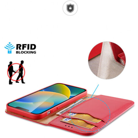 DUX DUCIS HIVO kožna torbica za iPHONE 14 PLUS (crvena) - Slika 9