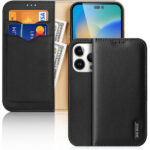 DUX DUCIS HIVO kožna torbica za iPHONE 14 PRO (crna)
