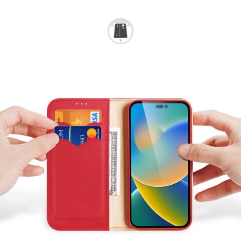 303152 DUX DUCIS HIVO kožna torbica za iPHONE 14 PRO MAX (crvena) - Slika 3