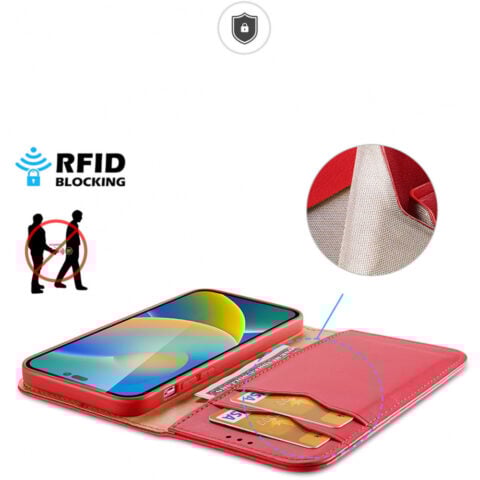 303158 DUX DUCIS HIVO kožna torbica za iPHONE 14 PRO MAX (crvena) - Slika 9