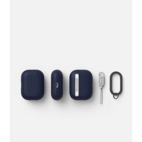 4 RINGKE SILICONE zaštita za APPLE AIRPODS PRO 1 / 2 (MIDNIGHT BLUE) - Slika 5