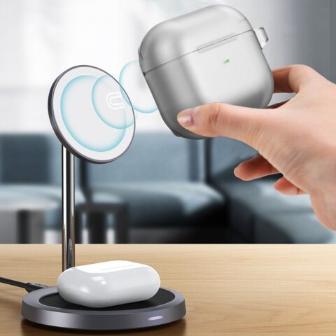 TECH-PROTECT FLEXAIR PRO MAGSAFE zaštita za APPLE AIRPODS PRO 1 / 2 (smoke) - Slika 3