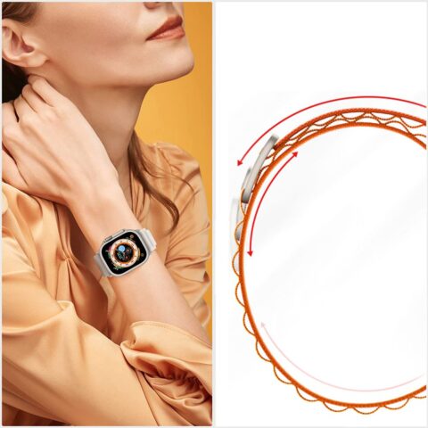 6 TECH-PROTECT NYLON PRO narukvica APPLE WATCH 4 / 5 / 6 / 7 / 8 / SE (38 / 40 / 41 mm) crna - Slika 4