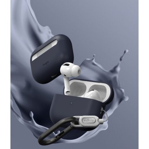 6 RINGKE SILICONE zaštita za APPLE AIRPODS PRO 1 / 2 (MIDNIGHT BLUE) - Slika 7