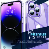 iPhone 14 PRO MAX zaštitna maskica + 2 kaljena stakla (COMBO PACK)