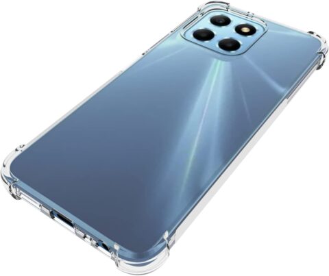 HONOR X8 zaštitna futrola - TPU EDGE (prozirna) + kaljeno staklo (COMBO PACK) ljubičasti okvir - Slika 6