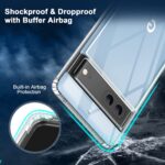 GOOGLE PIXEL 7 zaštitna futrola - TPU (prozirna) + kaljeno staklo (COMBO PACK) - Slika 7