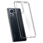 Spigen Xiaomi 12/12X Case Ultra Hybrid Crystal Clear - Slika 8