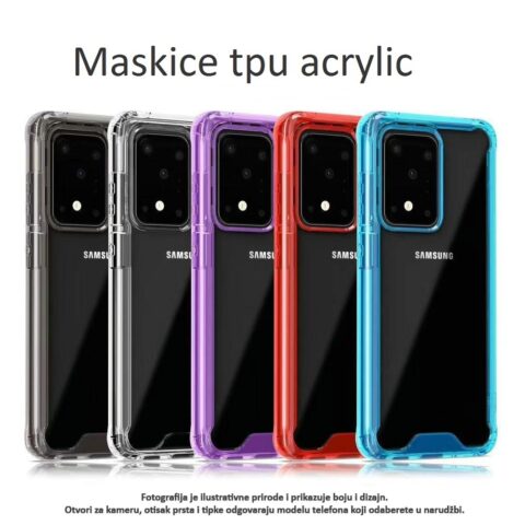 HONOR X8 zaštitna futrola - TPU EDGE (prozirna) + kaljeno staklo (COMBO PACK) ljubičasti okvir - Slika 9