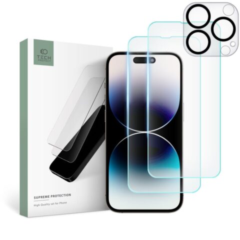 1 Tech-Protect Supreme komplet 2 kaljena stakla + zaštita za leće za iPhone 14 PRO - Slika 1