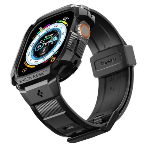 SPIGEN RUGGED ARMOR ”PRO” narukvica / maskica za Apple Watch ULTRA 1/2 (49 mm) CRNA - Slika 11