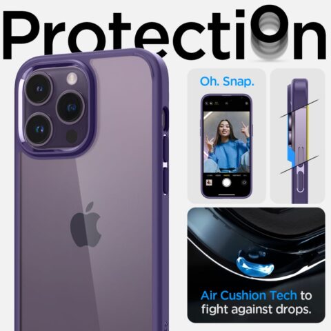 SPIGEN ULTRA HYBRID zaštita za iPHONE 14 PRO (DEEP PURPLE) - Slika 12