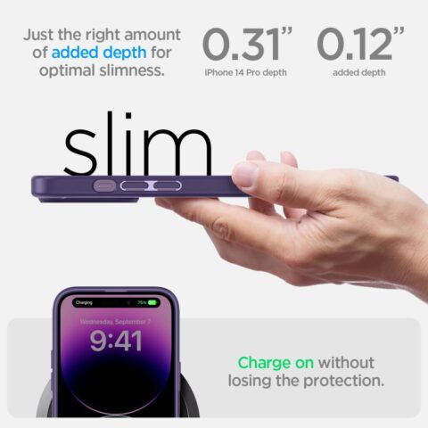 SPIGEN ULTRA HYBRID zaštita za iPHONE 14 PRO (DEEP PURPLE) - Slika 13