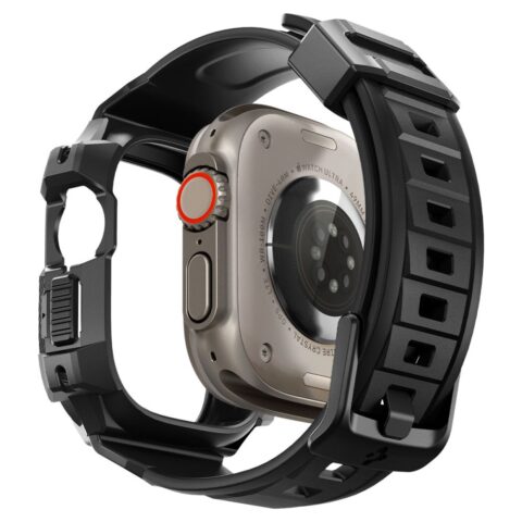 SPIGEN RUGGED ARMOR ”PRO” narukvica / maskica za Apple Watch ULTRA 1/2 (49 mm) CRNA - Slika 4