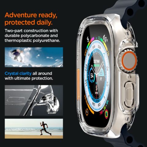 13 SPIGEN ULTRA HYBRID zaštita za APPLE WATCH ULTRA (49 mm) CRYSTAL CLEAR - Slika 14