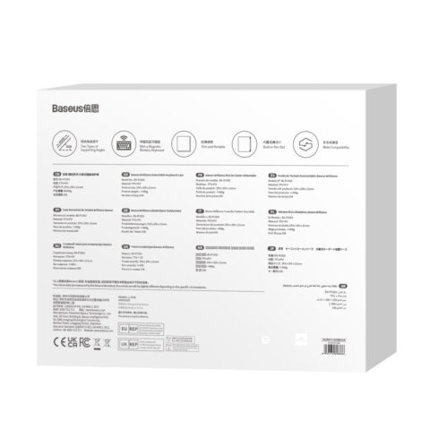 6 Baseus Brilliance torbica sa tipkovnicom za iPad Pro 12.9 (crna) - Slika 7
