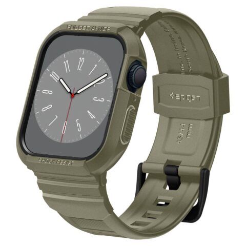 10 SPIGEN RUGGED ARMOR ”PRO” narukvica / maskica za Apple Watch 4/5/6/7/8/SE (44/45mm) (VINTAGE KHAKI) - Slika 11