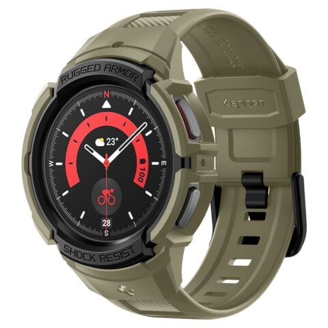 10 SPIGEN RUGGED ARMOR ”PRO” GALAXY WATCH 5 PRO 45 mm (VINTAGE KHAKI) - Slika 1