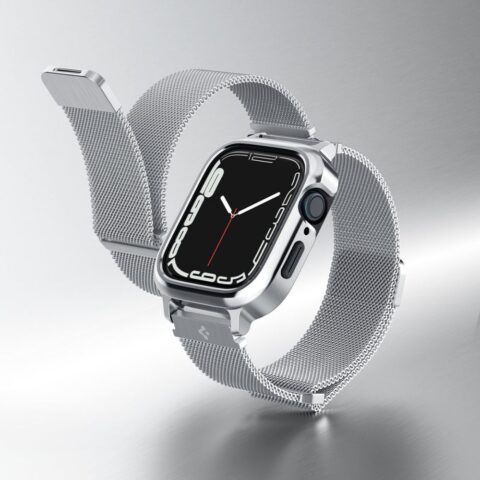 SPIGEN METAL FIT ”PRO” narukvica za APPLE WATCH 4/5/6/7/8/SE (44/45 mm) SILVER - Slika 11