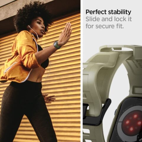 14 SPIGEN RUGGED ARMOR ”PRO” narukvica / maskica za Apple Watch 4/5/6/7/8/SE (44/45mm) (VINTAGE KHAKI) - Slika 15