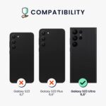 SILIKONSKA zaštitna maskica za Samsung Galaxy S23 ULTRA (crna) - Slika 3