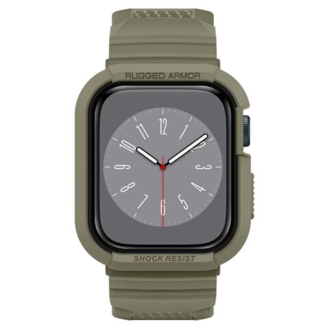 2 SPIGEN RUGGED ARMOR ”PRO” narukvica / maskica za Apple Watch 4/5/6/7/8/SE (44/45mm) (VINTAGE KHAKI) - Slika 3