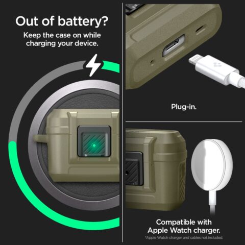 SPIGEN LOCK FIT zaštita za AIRPODS PRO 1 / 2 (VINTAGE KHAKI) - Slika 14