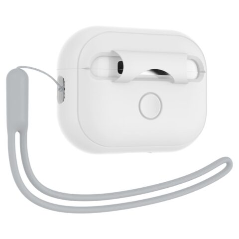 SPIGEN SILICONE FIT STRAP zaštita za APPLE AIRPODS PRO 1 / 2 (WHITE/GREY) - Slika 4
