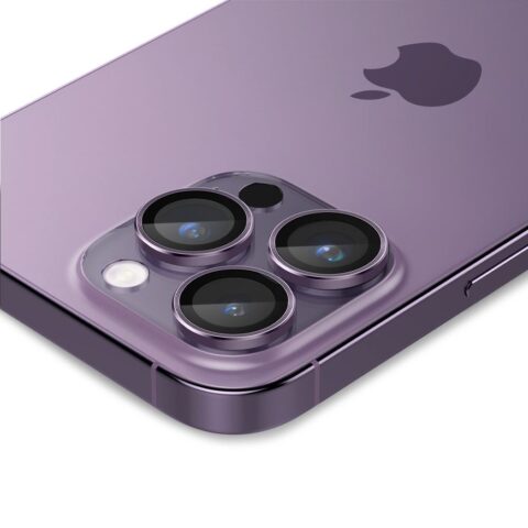 SPIGEN OPTIK.TR ”EZ FIT” CAMERA PROTECTOR 2 komada za iPHONE 14 PRO / 14 PRO MAX (DEEP PURPLE) - Slika 4