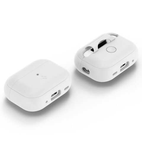 SPIGEN SILICONE FIT STRAP zaštita za APPLE AIRPODS PRO 1 / 2 (WHITE/GREY) - Slika 6