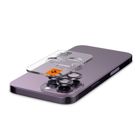 SPIGEN OPTIK.TR ”EZ FIT” CAMERA PROTECTOR 2 komada za iPHONE 14 PRO / 14 PRO MAX (DEEP PURPLE) - Slika 6