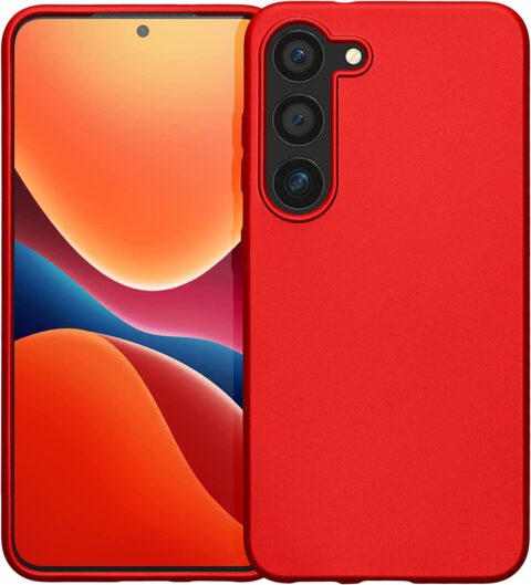 SILIKONSKA zaštitna maskica za Samsung Galaxy S23 (crvena) - Slika 1