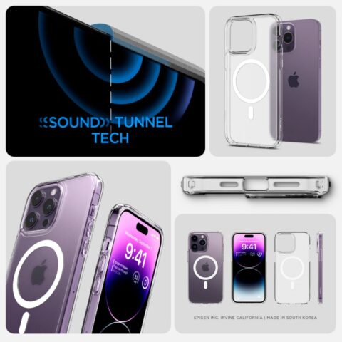 SPIGEN ULTRA HYBRID MAGSAFE zaštita za iPHONE 14 PRO MAX (FROST CLEAR) - Slika 13