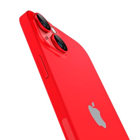 2 SPIGEN OPTIK.TR ”EZ FIT” CAMERA PROTECTOR 2 komada za iPHONE 14 / 14 PLUS (RED) - Slika 3