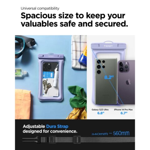 2 SPIGEN A610 FLOAT VODOOTPORNA TORBICA za sve mobitele (AQUA BLUE) - Slika 2