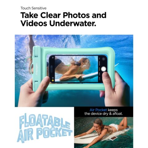 4 SPIGEN A610 FLOAT VODOOTPORNA TORBICA za sve mobitele (MINT) - Slika 4
