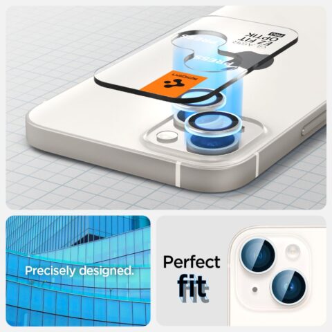 8 SPIGEN OPTIK.TR ”EZ FIT” CAMERA PROTECTOR 2 komada za iPHONE 14 / 14 PLUS (STARLIGHT) - Slika 9
