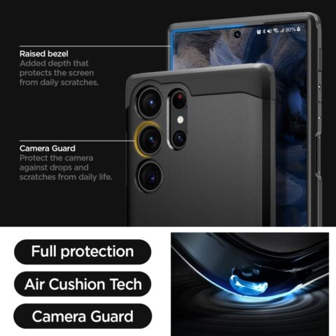 13 SPIGEN TOUGH ARMOR zaštita za Samsung GALAXY S23 ULTRA (CRNI) - Slika 14