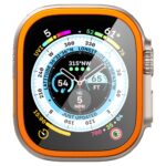SPIGEN GLAS.TR SLIM PRO kaljeno staklo za APPLE WATCH ULTRA (49 mm) ORANGE - Slika 3