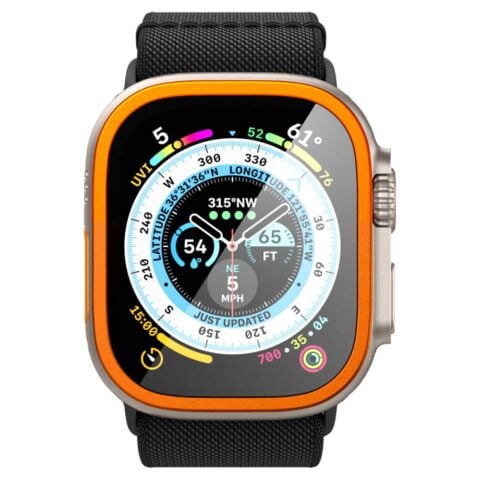 SPIGEN GLAS.TR SLIM PRO kaljeno staklo za APPLE WATCH ULTRA (49 mm) ORANGE - Slika 4